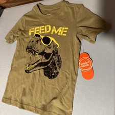 Wonder Nation Boy New Dinosaur T Shirt Size XS Feed ME"