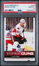 2012-13 Upper Deck Young Guns #239 Mark Stone RC Rookie Card PSA 10 Gem Mint. rookie card picture