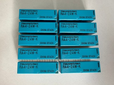 10 PC NEW TAKAMISAWA RA4-24W-K RELAY