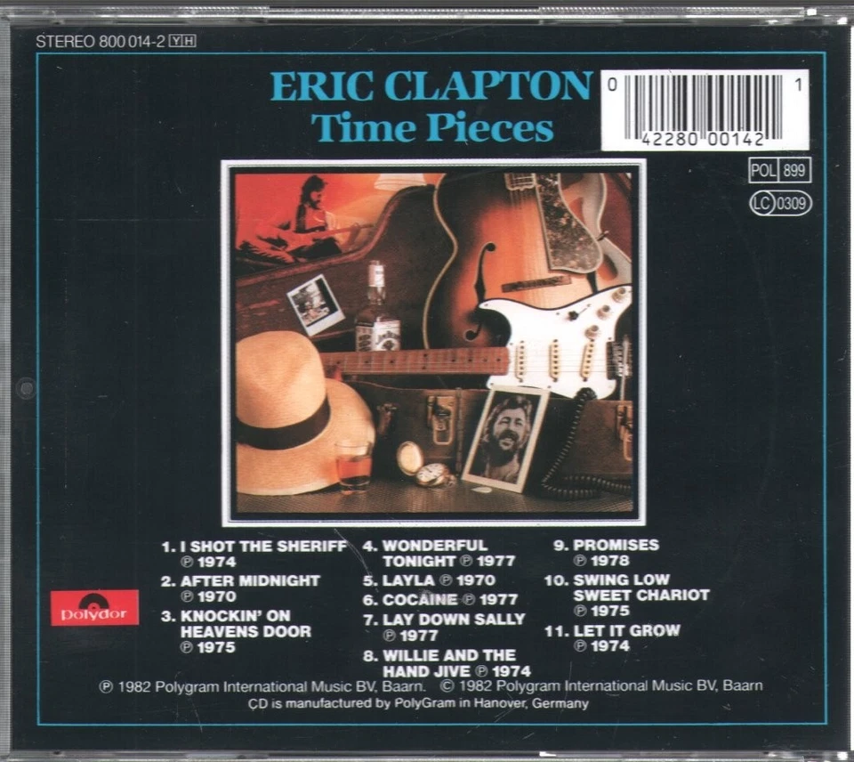 Eric Clapton Time Pieces CD Deutschland Polydor 8000142 - Bild 2 von 2