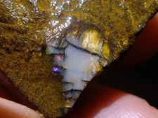 Boulder Matrix Opal 39.65 carats Top Electric Blue Green Red fires