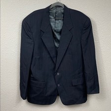 Christian Dior Le Connaisseur Subtle Pinstripe Blazer Suit Jacket Black 44R