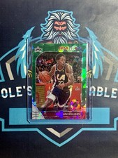 2019 Panini NBA Hoops Premium Stock Green Cracked Ice Prizm Lou Williams #84