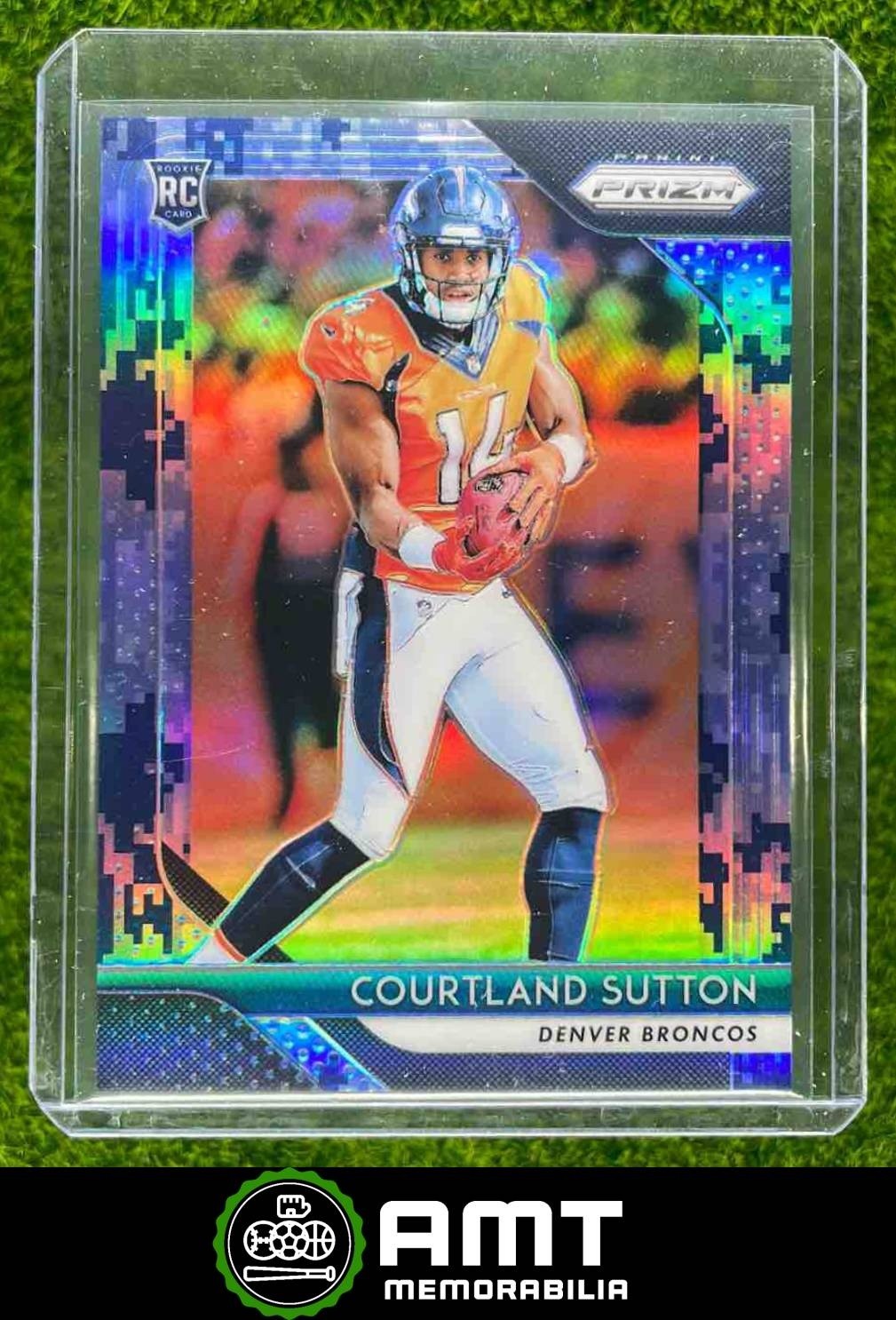 Courtland Sutton RC 2018 Panini Prizm Camo 3/25 Denver Broncos #215