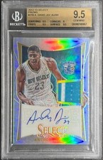 Anthony Davis 2012 Select Rookie Jersey Autograph Silver #270 RC /99 BGS 9.5/10