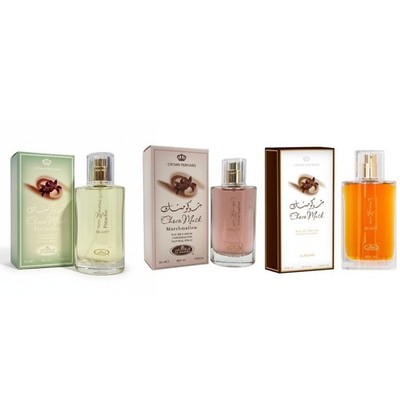 Al Rehab Eau de Parfum Parfumspray - 3er-Set Choco, Pistachio und Marshmallow