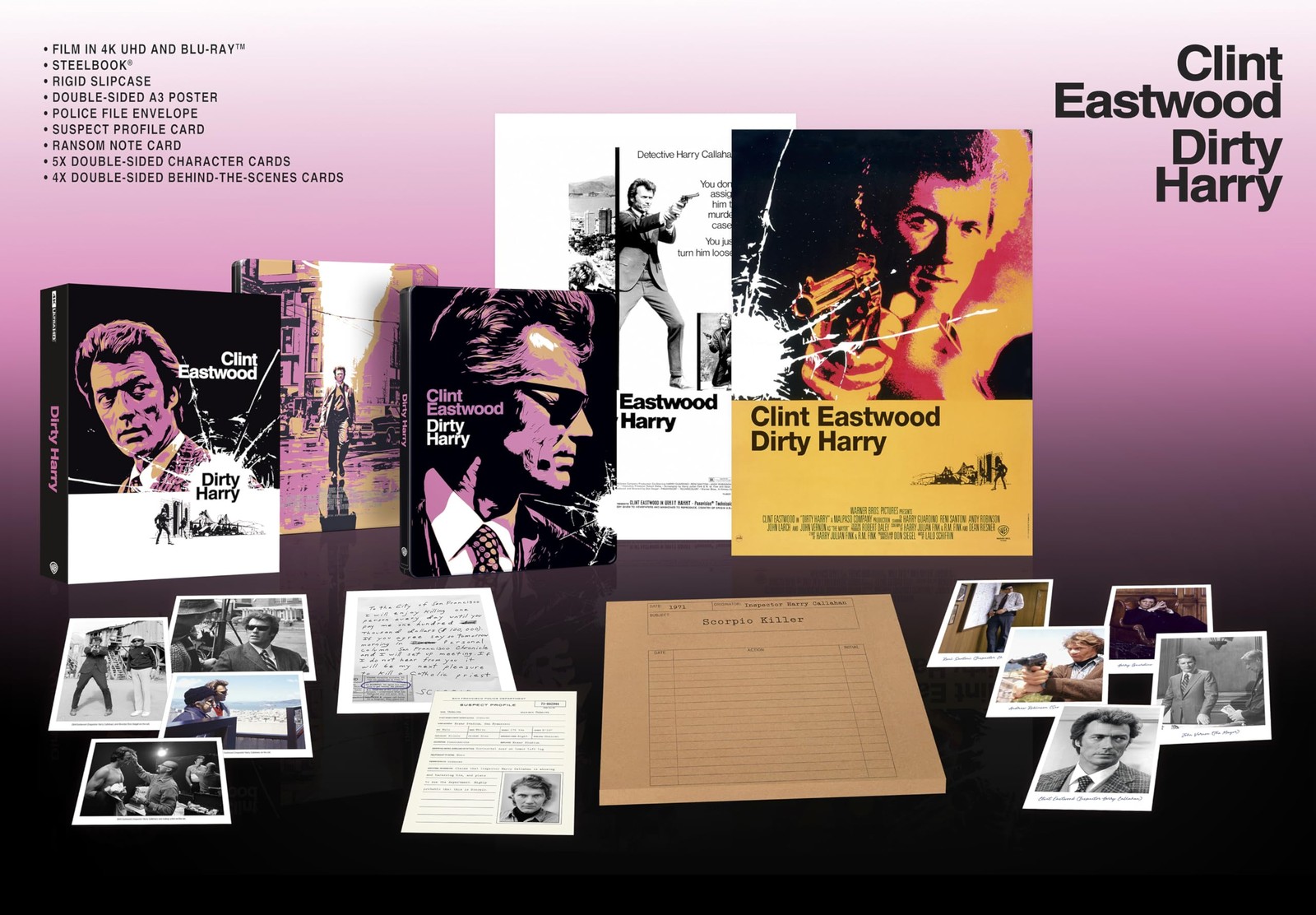 Dirty Harry (4K UHD Blu-ray) Clint Eastwood Harry Guardino Don Siegel