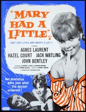 MARY HAD A LITTLE... 1961 Agnes Laurent, Hazel Court, Jack Watling TRADE ADVERT