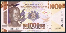 GUINEA - 1000 FRANCS 2015 UNC P 48