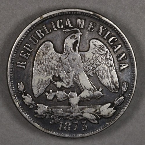 1873 Oa E Mexico Silver Peso