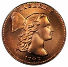 Photo of a 1793-P Large Cent from an eBay listing that sold on Jun 7, 2026
