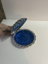 Beurrier Coquillage Coquille coque Plastique Bleu Collection Déco Table Noël