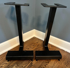 Heavy Duty Fully Welded 24" Steel Speaker Stands With Spikes Floor Protectors