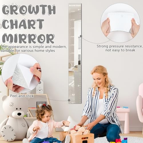 Growth Chart Mirror, Growth Chart Mirror for Wall, Puzzle Mirror Growth Chart - Picture 6 of 8