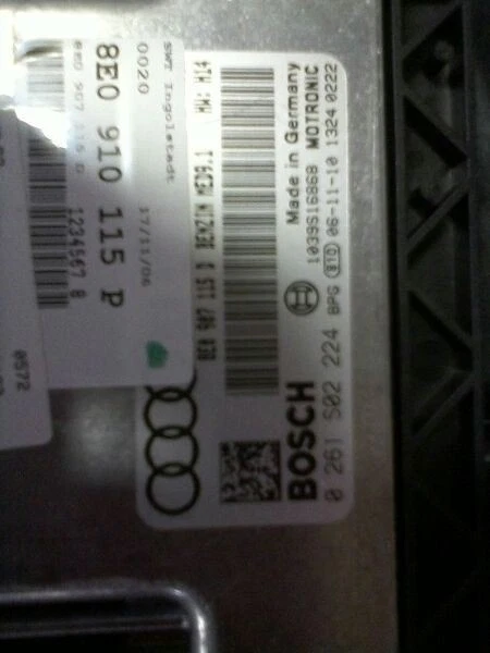 Módulo de control electrónico ECM del motor 2,0 L compatible con 07 AUDI A4 316144 Foto 2 de 4