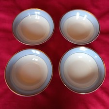 SET OF FOUR DOULTON 'BRUCE OLDFIELD BLUE' CEREAL BOWLS