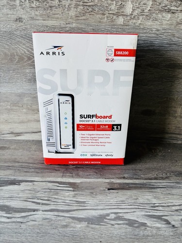 ARRIS SURFboard SB8200 DOCSIS 3.1 10 Gbps Cable Modem