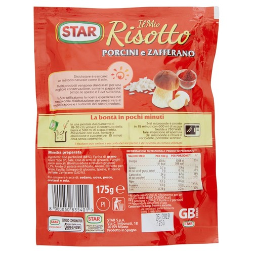 Stra Il Mio Risotto Porcini e Zafferano 175 g - Bild 8 von 11
