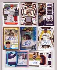 MLB PATCH AUTO RC LOT (50) SHOHEI OHTANI MISIOROWSKI SCHLITTLER ALL RELIC OR AU