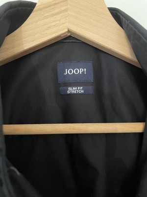 Joop Herren Hemd Slim Fit Stretch Gr. 39 Schwarz