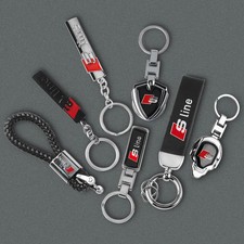 Audi Metall Schlüsselanhänger Sline Auto Schlüsselring A1 A3 A4 A5 A6 A7 A8 TT