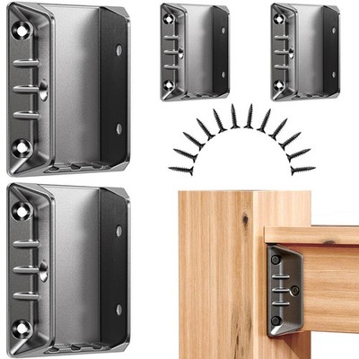 Steel Dn Mate 50 Pack Aluminum Deck Railing Bracket Connectors For 2X4 Actual