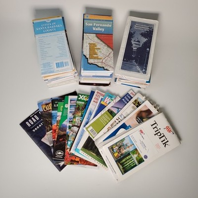 Lot of Over 80 AAA US State, City, Regional Road Maps & More 90s-2010s. Lot 1/3