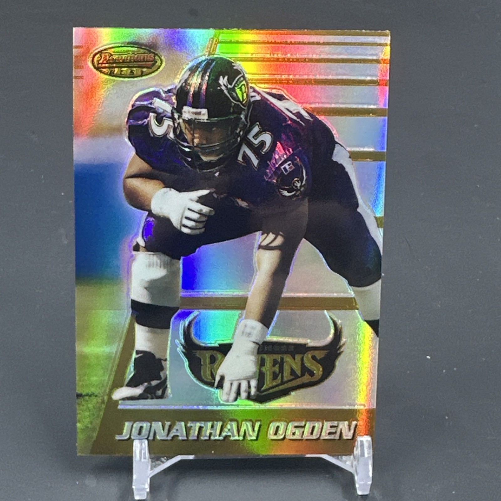 1996 Bowman's Best Jonathan Ogden Refractor RC #148