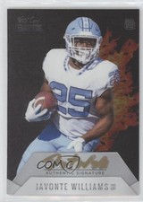 2021 Wild Card MATTE Black - Orange Flames 43/50 Javonte Williams Auto 1m1a