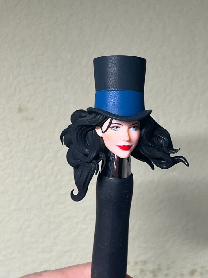 Cabeza de Zatanna Zatara pintada 1/12 tallada apta para figura de acción de 6"" ML Foto 2 de 3