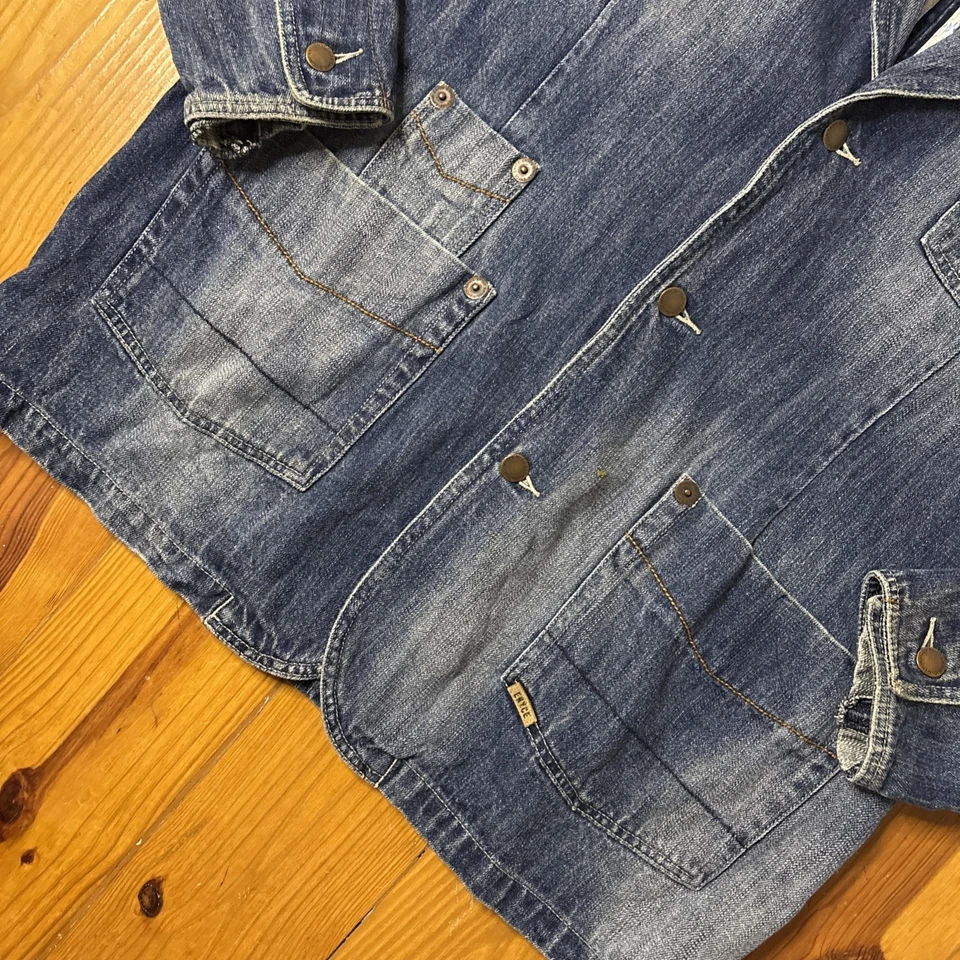 Chaqueta vaquera vintage Y2K Enyce talla L hip hop años 2000 ropa de calle Foto 4 de 4