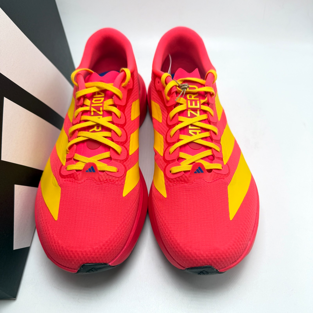 adidas adizero EVO SL WOVEN メンズ25.5cm ADIDAS Adizero Evo SL WOVEN M Lucid Red Bold Gold JQ4442 Men's sz
