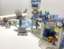 PLAYMOBIL (C144) AEROPORT - Banc Gris Sièges Jaunes 3186 3353