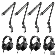 Rode NTH-100 with Rode PSA1 and Polishing Cloth (Four-Pack)