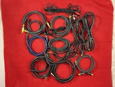 Cables audio video - Coaxial, RCA, S-Video, IR, 3.5 stereo assorted 17 total