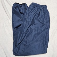 VINTAGE Nike ACG Pants Mens XL Blue Windbreaker Ripstop Nylon Swoosh Baggy 90s