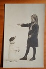 Jack Russell Terrier begs little girl to not drop priceless piece rppc — photo 1
