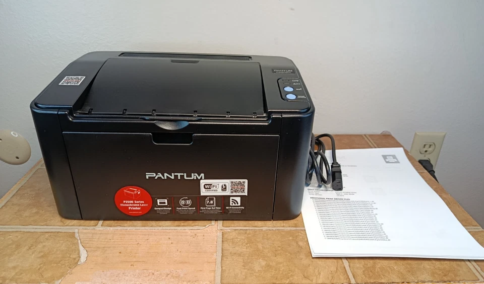 Pantum P2502W Wireless Laser Printer 239 Pages ! 41% Toner Tested EUC - Image 2 of 4