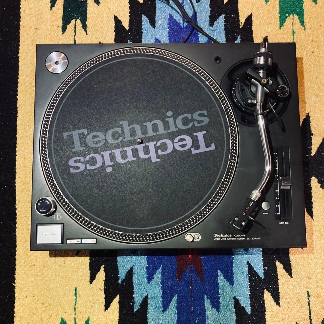 Technics SL-1200MK5 Black Direct Drive DJ Turntable Quartz Tested