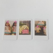 American Girl Fujifilm Instax Photo Set of 3 From Birthday Party Set New