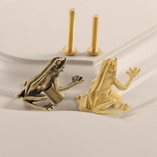 Brass Door Handle Chinese Style Drawer Pull Wardrobe Knob Hook 1pc