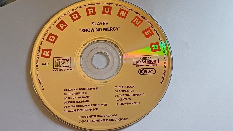 Rarität: Slayer 'Show No Mercy' original Erstpressung 1984 - Bild 2 von 4