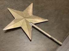 Vintage Hand Made Soviet Union Brass Christmas Tree Star USSR, 1960s