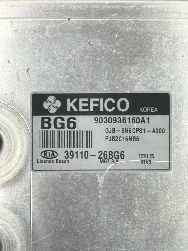 Computadora de motor Kia Rio 2007-2010 1,6 L AT ECU ECM PCM 39110-26BG6 programada Foto 3 de 4