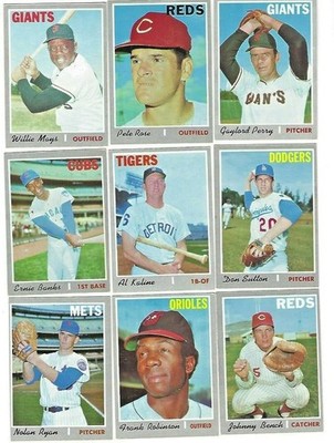 1970 Topps Baseball 251  - 700   -Complete Your Set