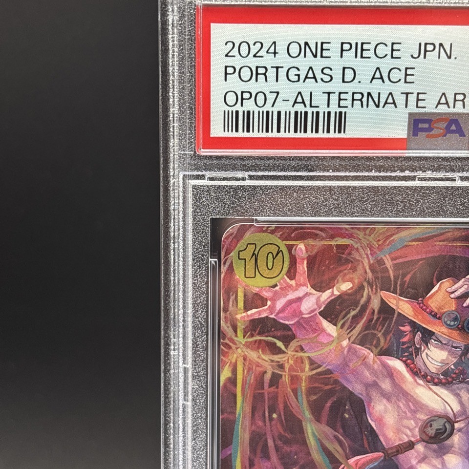PSA 10 Portgas D Ace OP07-119 SEC Parallel Alt Art One Piece Card