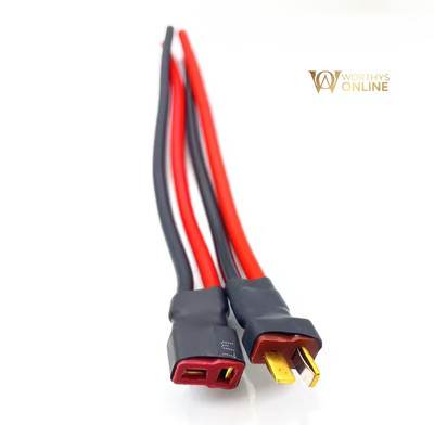 Buchse Stecker Deans T Stecker mit 16AWG Silikonkabel Kabel 150mm Zöpfe