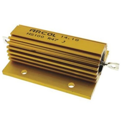 1PC ARCOL HS100 R47 J HS100 Series Aluminum Housed Axial Panel Mount Resistor,