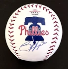 Bryce Harper Signed Philadelphia Phillies Logo Baseball With Display Case W COA