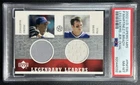 TOM BRADY PEDRO MARTINEZ PSA 8 2002 UPPER DECK SUPERSTARS LEADERS DUAL GU JERSEY